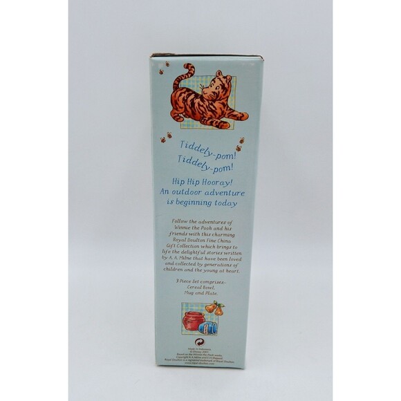 Royal Doulton Winnie the Pooh Gift Collection Toddler 3PC Dish Set Ceramic - Picture 8 of 8